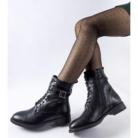 Kalamazoo černé lakované kozačky černá 1