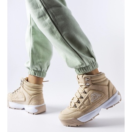 Béžové vysoké teplé boty Kappa 242968 Shivoo béžový 1