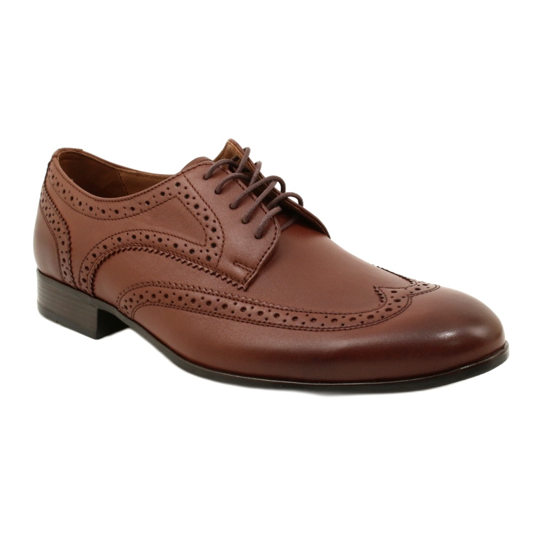 Olivier Společenská obuv Brogues brown 617 hnědý 2