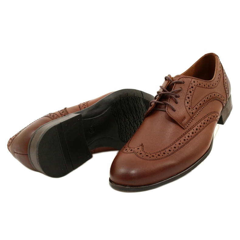 Olivier Společenská obuv Brogues brown 617 hnědý 5