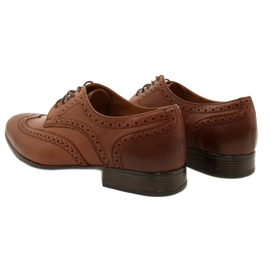 Olivier Společenská obuv Brogues brown 617 hnědý 6