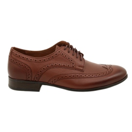 Olivier Společenská obuv Brogues brown 617 hnědý 1