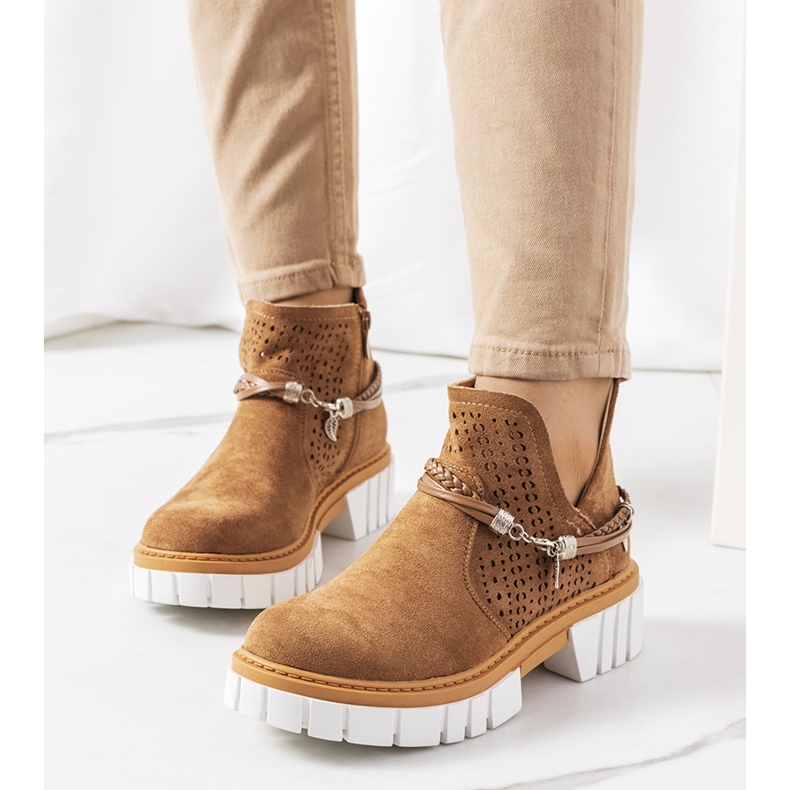 Hnědé boty Langridge hnědý 1