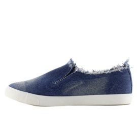 Džínové tenisky barevná podrážka BL65 Navy modrý 2