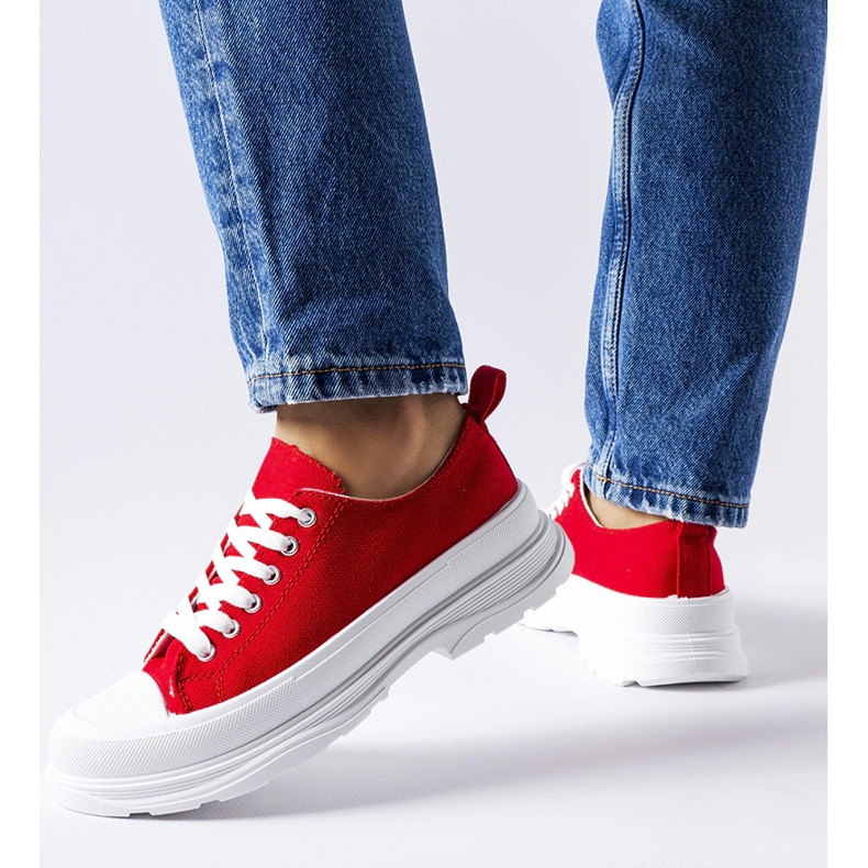 Červené tenisky se sportovní podrážkou Bettole 1