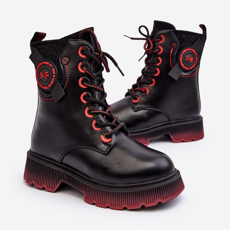 News Dětské zateplené boty Black Askya černá 1