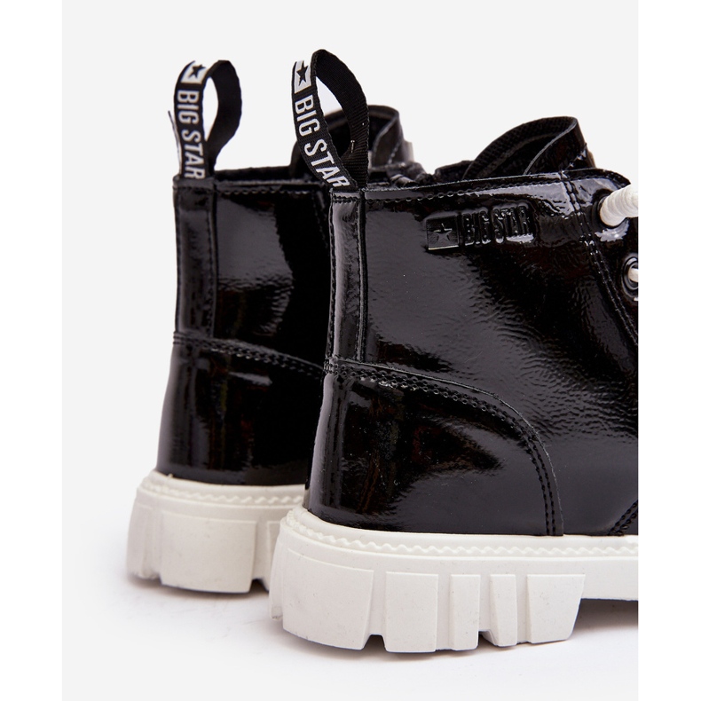 Zateplené patentované dětské boty Big Star MM374147 Black černá 1