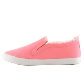 Džínové tenisky barevná podrážka BL65 Pink růžový 1