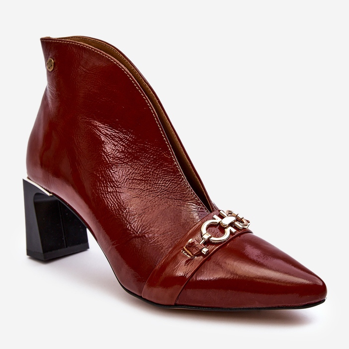 Kožené kotníkové boty Maciejka 05262-02 Hnědá hnědý 1