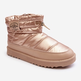 Dámské zateplené sněhule Lee Cooper LCJ-23-44-1965L béžové zlatý 1