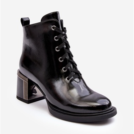 S.Barski Patentované dámské boty D&amp;A MR870-98 Black černý 1