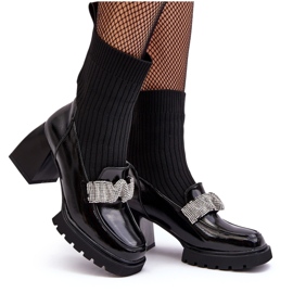 S.Barski Dámské kotníkové boty na vysokém podpatku D&amp;A MR870-41 Black černá 11