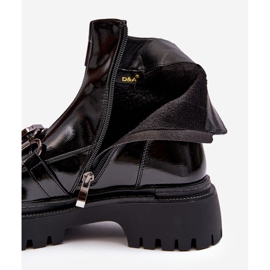 S.Barski Dámské kotníkové boty na vysokém podpatku D&amp;A MR870-41 Black černá 4
