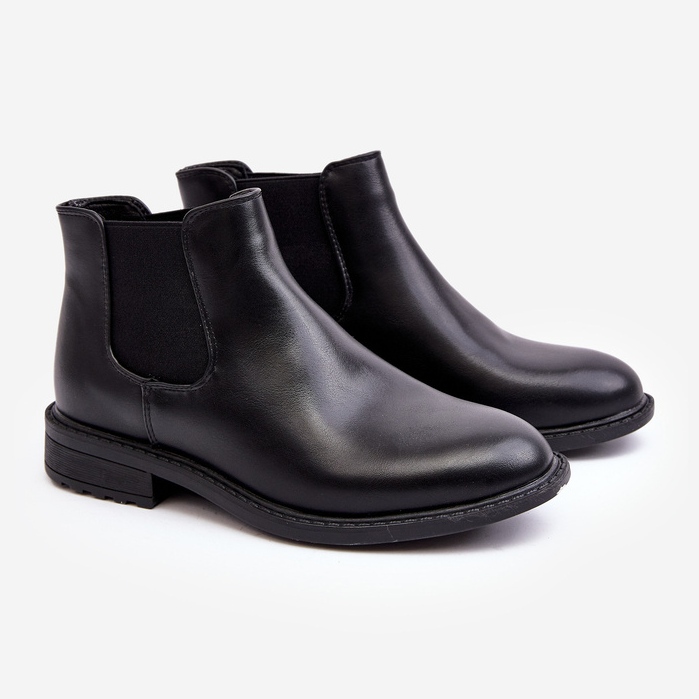 Pánské Chelsea Boots Low Black Dymidi černý 1