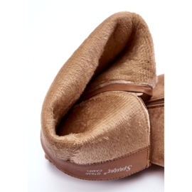 Seastar Tmavě béžové semišové boty na vysokém podpatku značky Kilrenita béžový 4