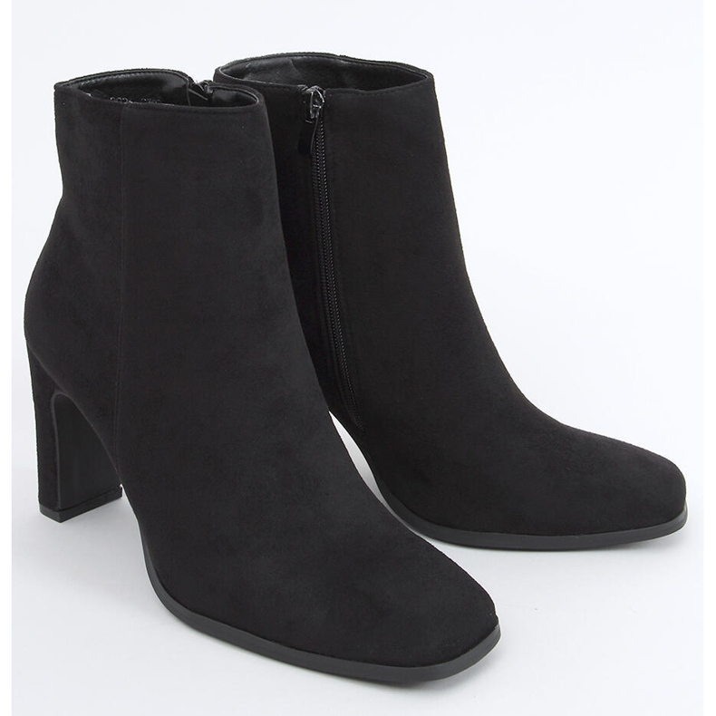 Vysoké podpatky Madison Black Suede černý 2
