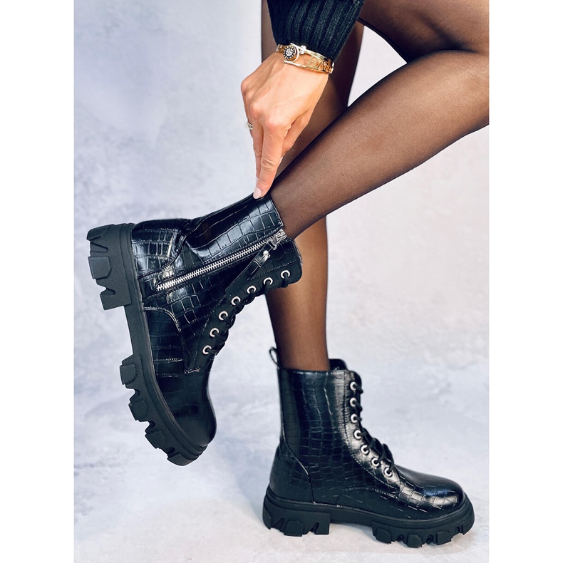 Will Black šněrovací boty černá 2