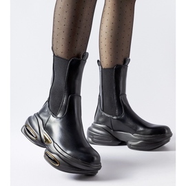 Big Star Černé masivní nazouvací kotníkové boty Sant'Egidio černá 1