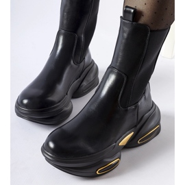 Big Star Černé masivní nazouvací kotníkové boty Sant'Egidio černá 2