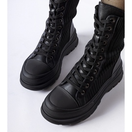 Černé pracovní ponožky se silnou podrážkou Vitto černá 1 Černé pracovní ponožky se silnou podrážkou Vitto černá 1