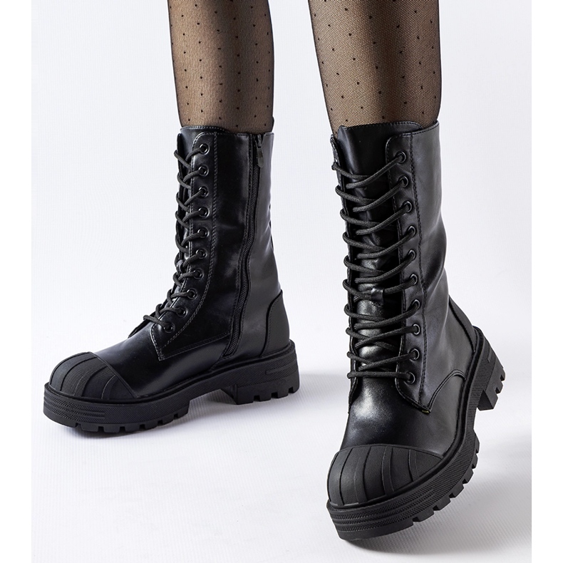 Černé dámské zateplené pracovní boty Cardinale černá 1