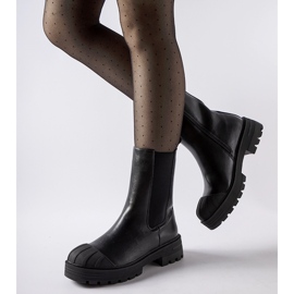 Inna Černé klasické zateplené boty Porcigatone černá 1