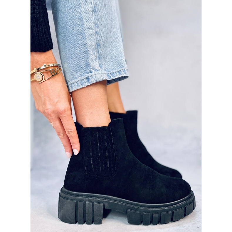 Dámské boty značky Leigh Black značky Jodhpur černý 2
