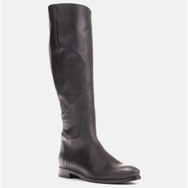 Marco Shoes Hladké, klasické černé boty na platformě 1323K černý 1