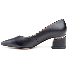 Marco Shoes Černé lodičky 1424P Marco zlato v patě černý 2