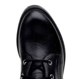Marco Shoes Marco 1342B svázané dámské boty s tryskami a zipem černá 7