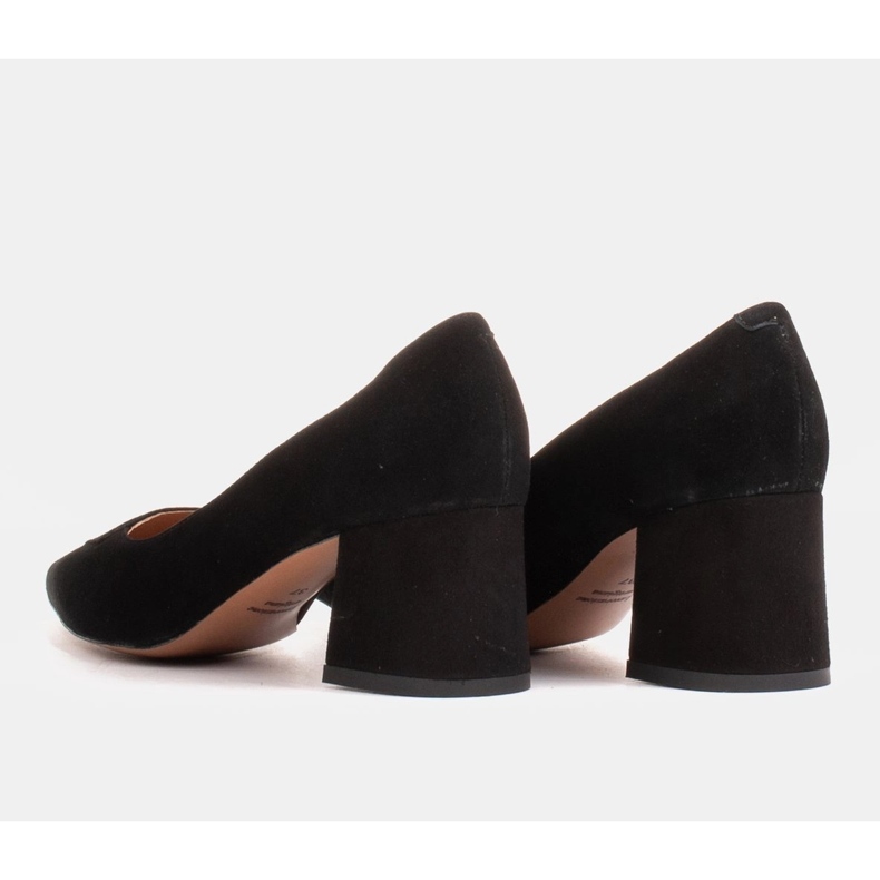 Marco Shoes Elegantní černé semišové lodičky 1434P černý 1