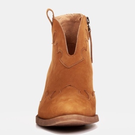 Marco Shoes Neizolované boty se semišovými a vlnitými vložkami hnědý 2