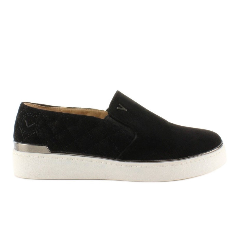 Semišové slip-on tenisky 7103 Black černá 2
