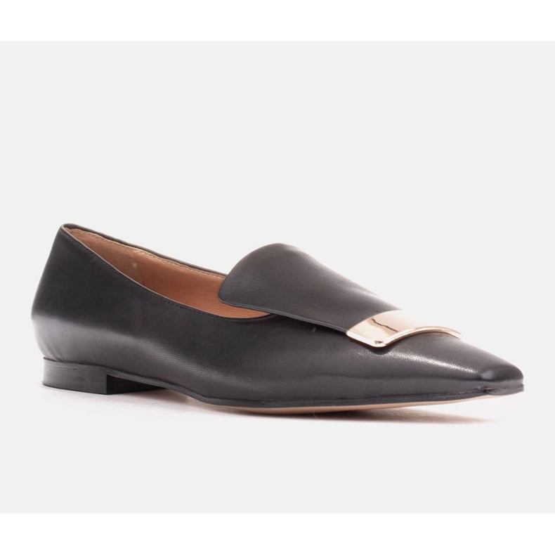 Marco Shoes Balerínky s ozdobným jazykem černý 1