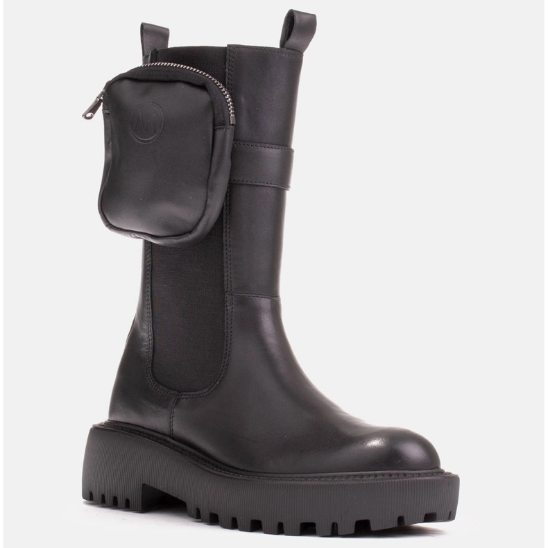 Marco Shoes Boty s odnímatelným pouzdrem na opasku černá 1 Marco Shoes Boty s odnímatelným pouzdrem na opasku černá 1