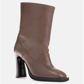 Marco Shoes Kotníkové boty z měkké kůže hnědý 1