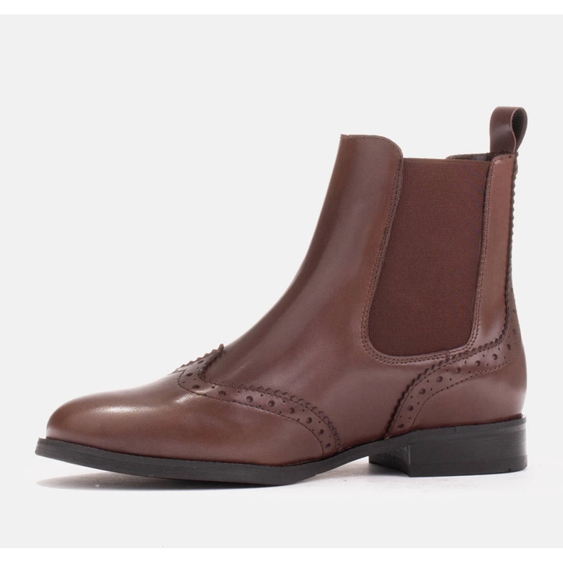 Marco Shoes Nazouvací Chelsea boty Beatle hnědý 2