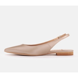 Marco Shoes Sandály z přírodní kůže ve zlaté barvě 1965P-1232-1 béžový zlatý 2