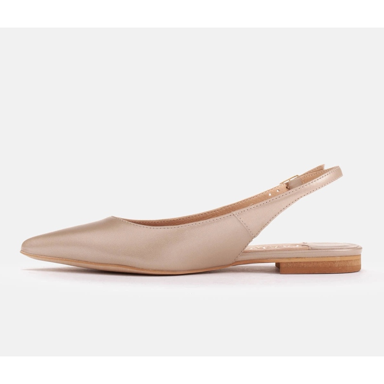 Marco Shoes Sandály z přírodní kůže ve zlaté barvě 1965P-1232-1 béžový zlatý 2