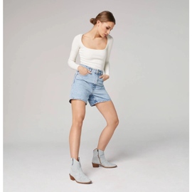 Marco Shoes Semišové kovbojské boty s ozdobným prošíváním 2188B-1281-045-1 modrý šedá 1