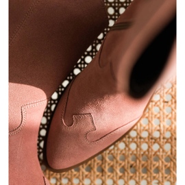 Marco Shoes Růžové boty z přírodního semiše růžový 1