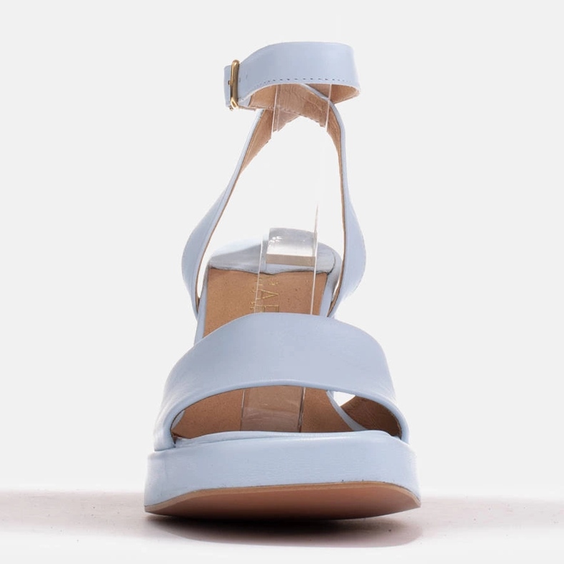 Marco Shoes Sandály na posilovací platformě modrý 2