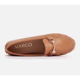 Marco Shoes Mokasíny se zlatým ornamentem béžový 7
