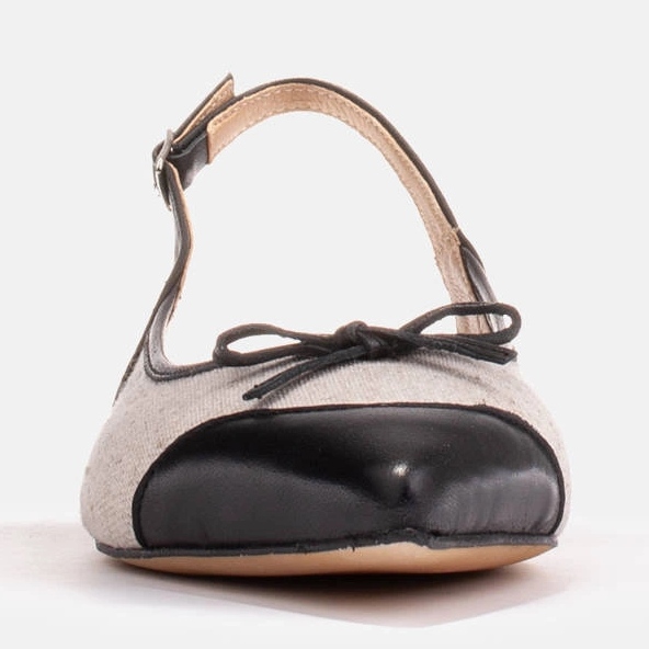 Marco Shoes Sandály v kombinaci přírodní kůže a látky černý 2