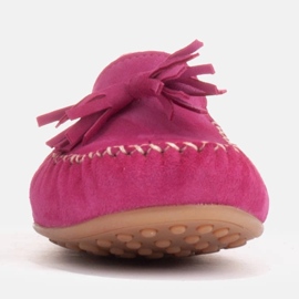 Marco Shoes Purple Suede Loafer Ballerina 1979P-770-1 fialová růžový 1
