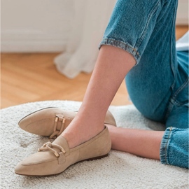 Marco Shoes Zdobené mokasíny béžový 1