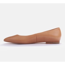 Marco Shoes Baleríny z měkké kůže hnědý 2
