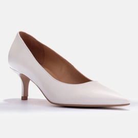 Marco Shoes Elegantní lodičky na podpatku na nižším podpatku bílý 2