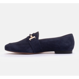 Marco Shoes Zlatě zdobené mokasíny modrý 2