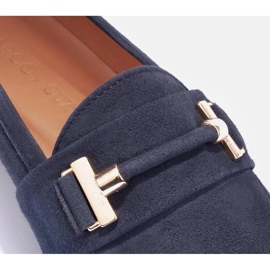 Marco Shoes Zlatě zdobené mokasíny modrý 6